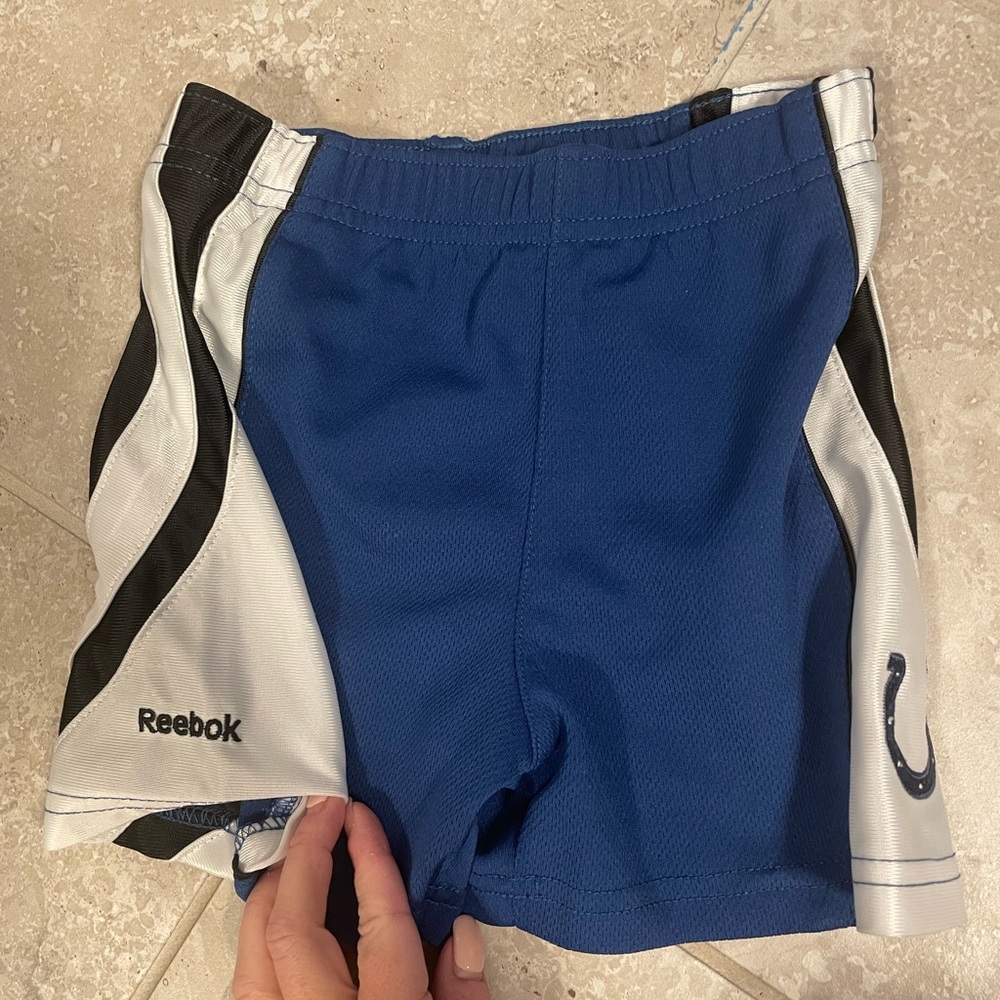 COLTS Reebok Navy and White Sports Shorts
